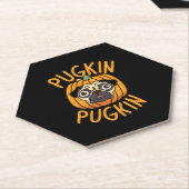 Dessous-de-verre En Papier Halloween Chien de Carlin Pougkin (Incliné)