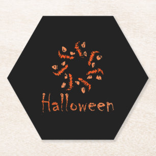 Dessous-de-verre En Papier halloween dangereux, halloween heureux