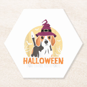 Dessous-de-verre En Papier Halloween du chien