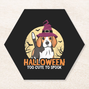 Dessous-de-verre En Papier Halloween du chien