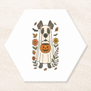 Dessous-de-verre En Papier Halloween Grandes Fleurs Danoises