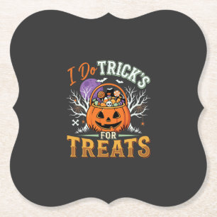 Dessous-de-verre En Papier Halloween Je Fais des Tours pour des Friandises Ci