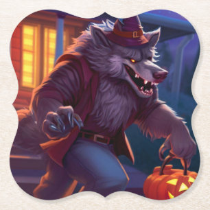 Dessous-de-verre En Papier Halloween/loup-garou/automne/automne