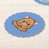 Dessous-de-verre En Papier Hamster KiniArt (Incliné)