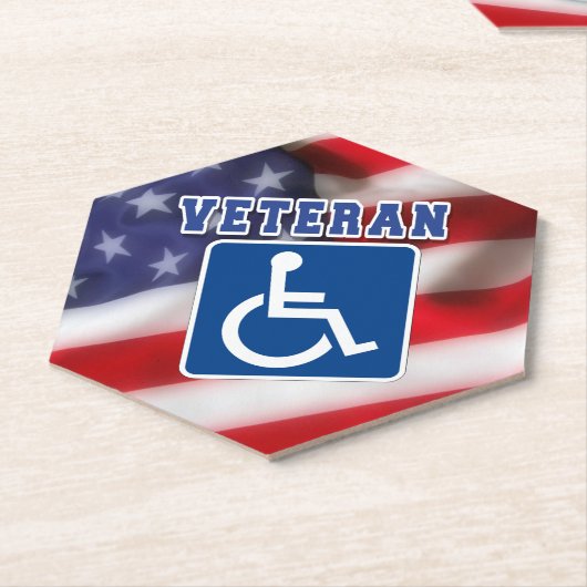 Dessous-de-verre En Papier Handicap Handicap Vétérinaire États-Unis (Incliné)