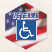 Dessous-de-verre En Papier Handicap Handicap Vétérinaire États-Unis (Devant)