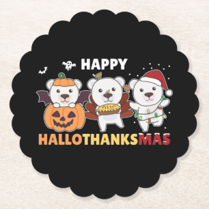 Dessous-de-verre En Papier Happy Hallothanksma