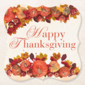 Dessous-de-verre En Papier Happy Thanksgiving (Devant)