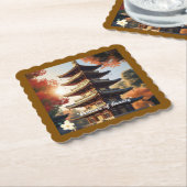 Dessous-de-verre En Papier "Harmonie japonaise" (Incliné)