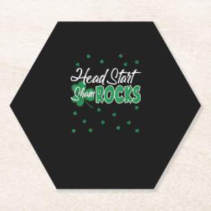 Dessous-de-verre En Papier Head Start Shamrock St. Patrick's Day School Shir