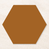 Dessous-de-verre En Papier Hexagon Brown (Devant)