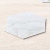 Dessous-de-verre En Papier Hexagon en pierre de marbre (Incliné)