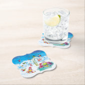 Dessous-de-verre En Papier hockey (En situation)