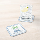 Dessous-de-verre En Papier Hole in One Par Tee Boy 1st Birthday (En situation)