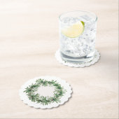 Dessous-de-verre En Papier Holiday Greens (En situation)