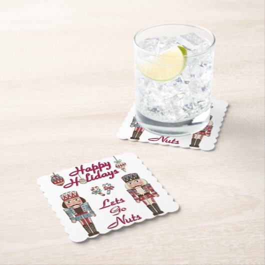 Dessous-de-verre En Papier Holiday Nutcracker (En situation)