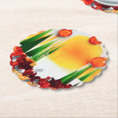 DESSOUS-DE-VERRE EN PAPIER HOLIDAY SUNSHINE WITHIN THE PINES :) (Incliné)