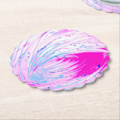 Dessous-de-verre En Papier horizon rose (Incliné)