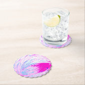 Dessous-de-verre En Papier horizon rose (En situation)