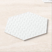 Dessous-de-verre En Papier Horizontal, Nuage Gris (Incliné)