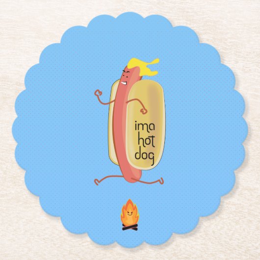 Dessous-de-verre En Papier Hot Dog Oe Devil (Devant)