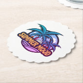 Dessous-de-verre En Papier Humeur d'été (Incliné)