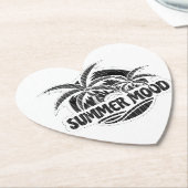 Dessous-de-verre En Papier Humeur d'été (Incliné)