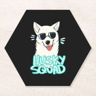 Dessous-de-verre En Papier Husky Squad