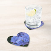 Dessous-de-verre En Papier Hydrangea macrophylla violette rustique (En situation)