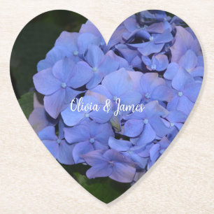 Dessous-de-verre En Papier Hydrangea macrophylla violette rustique
