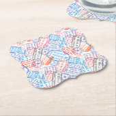 Dessous-de-verre En Papier Icône Voyage (Incliné)