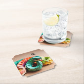 Dessous-de-verre En Papier Idéogramme de serpent chinois Zodiac Anniversaire  (En situation)