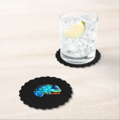 Dessous-de-verre En Papier Iguana (En situation)