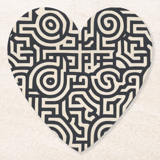 Dessous-de-verre En Papier Illusion optique (Devant)