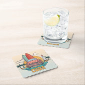 Dessous-de-verre En Papier Illustration Cuba (En situation)