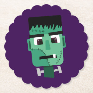 Dessous-de-verre En Papier Illustration du monstre de Frankenstein