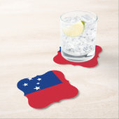 Dessous-de-verre En Papier Indicateur Samoa (En situation)