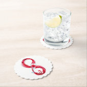 Dessous-de-verre En Papier Infinity (En situation)