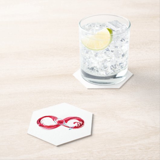 Dessous-de-verre En Papier Infinity (En situation)