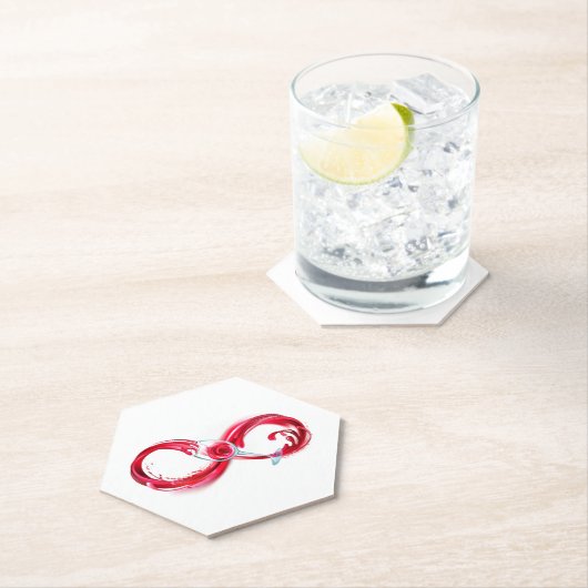 Dessous-de-verre En Papier Infinity (En situation)