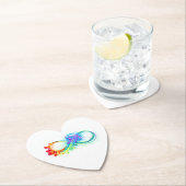 Dessous-de-verre En Papier Infinity avec Rainbow Jellyfish (En situation)