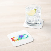 Dessous-de-verre En Papier Infinity avec Rainbow Jellyfish (En situation)