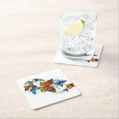 Dessous-de-verre En Papier Infinity of Monarch Butterflies (En situation)