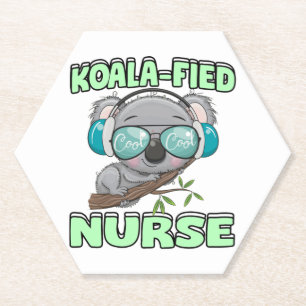 Dessous-de-verre En Papier Infirmière de Koala