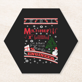 Dessous-de-verre En Papier Ingénieur - Chandail de Noël moche