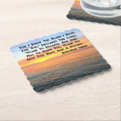 DESSOUS-DE-VERRE EN PAPIER INSPIRANT JEREMIAH 29:11 SCELER (Incliné)