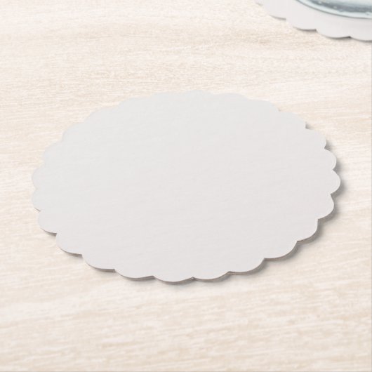 Dessous-de-verre En Papier Intemporel, neutre, Romantique mariage rose vif (Incliné)