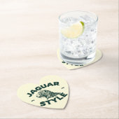 Dessous-de-verre En Papier Jaguar Paper Coaster (En situation)