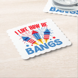 Dessous-de-verre En Papier J'Aime Sa Façon Dont Il Soulage Couple Matching Fa