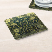 Dessous-de-verre En Papier Jane Austen's "Sense and Sensibility" (Incliné)